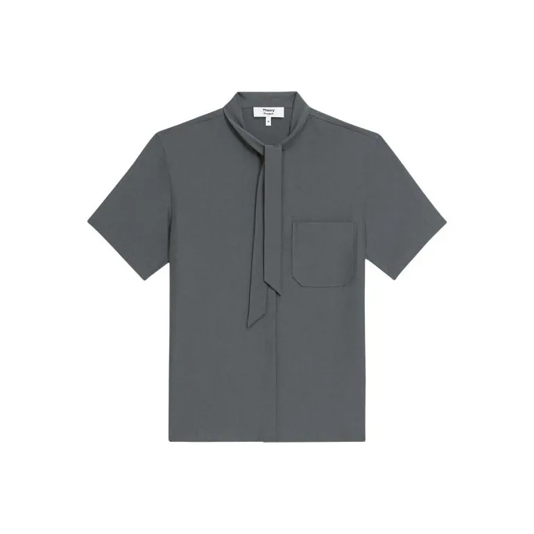 THEORY THEORY Designer Co-authored Collection Shirt Women's Fir Wood Gray