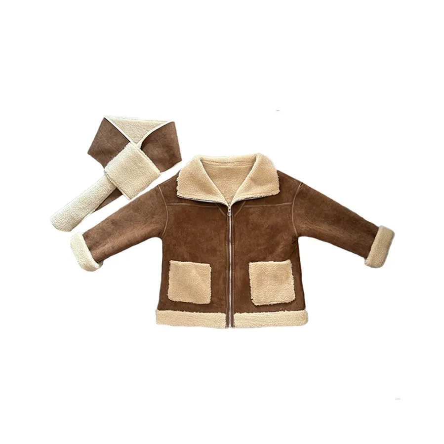 NANING9 Куртки Пальто Женские Кофе