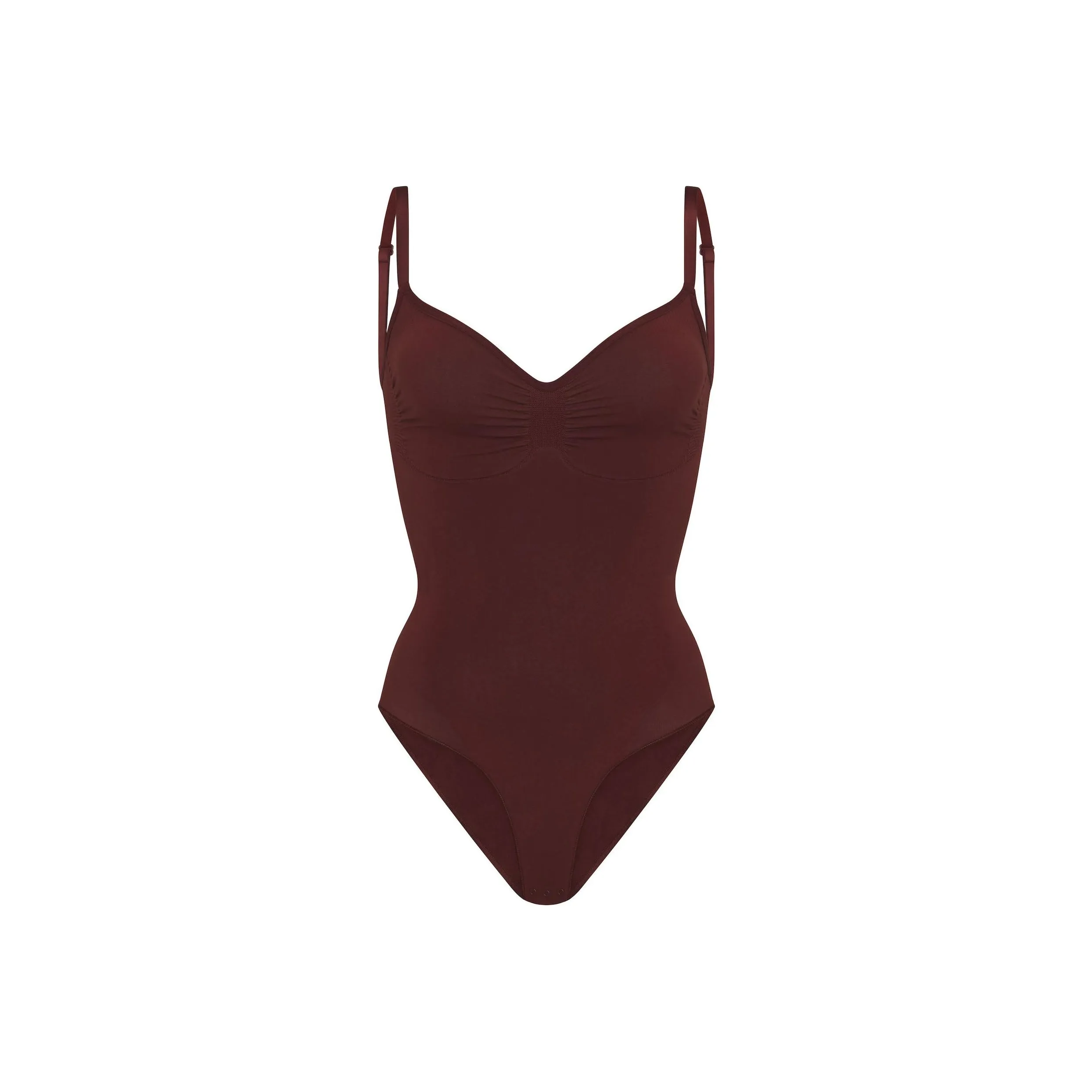 SKIMS Holiday Collection FW24 SEAMLESS SCULPT BRIEF BODYSUIT Bodysuits Women's OXBLOOD/Ox Blood Color
