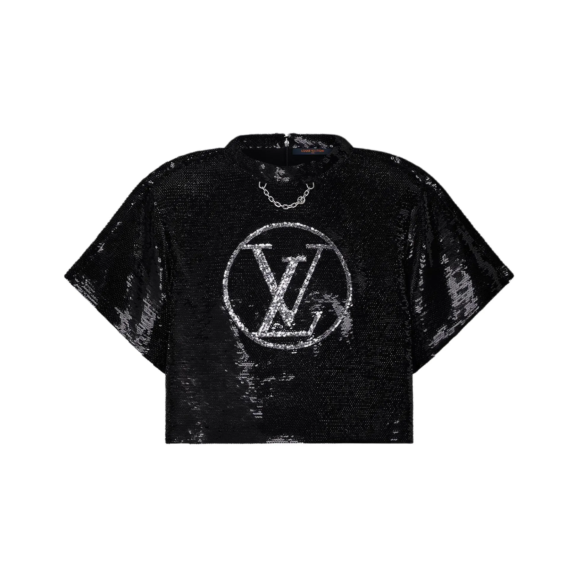 LOUIS VUITTON Lv Circle Sequin Crop Top