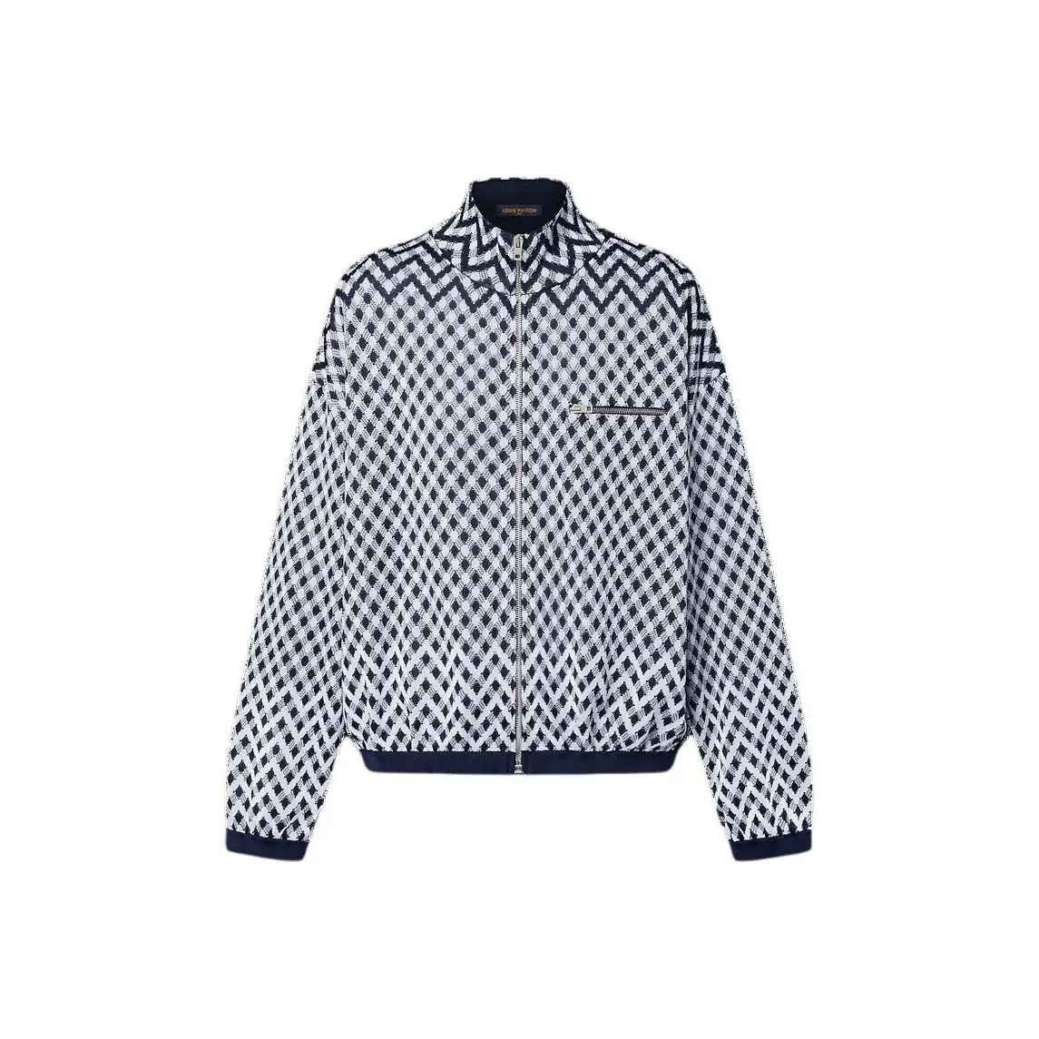LOUIS VUITTON Graphic Damier Zip-Up Jacket