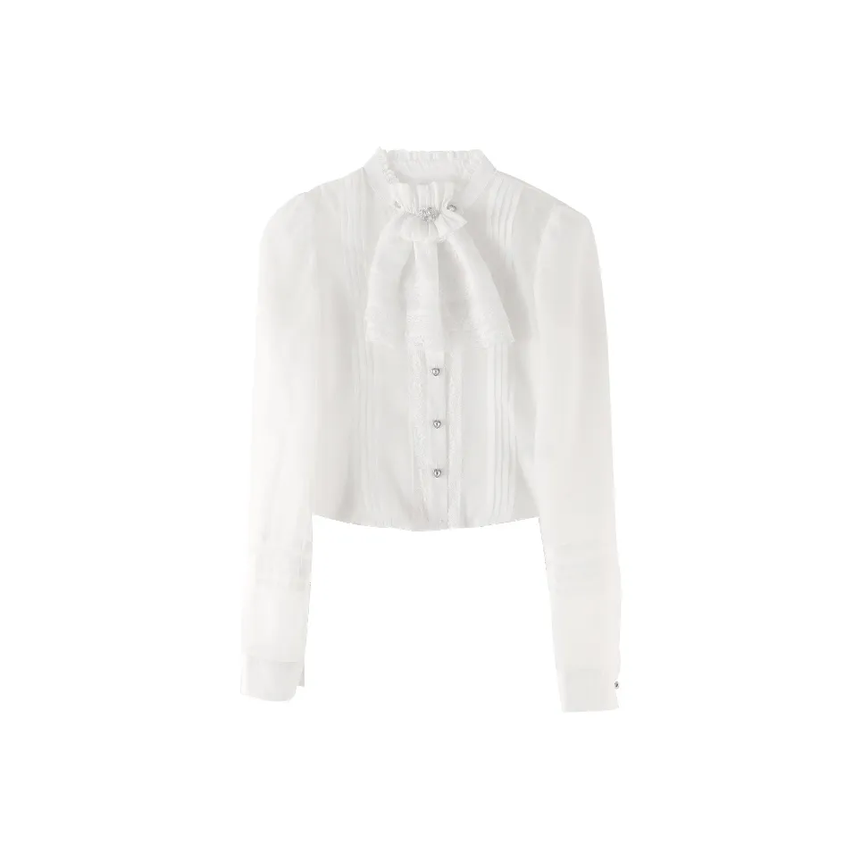 ACAINES French Vintage Элегантность Топ Женский