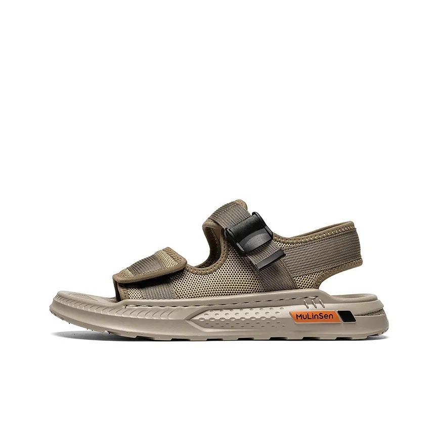 Mulinsen Beach Sandals Men's Brown/All Black/Black White