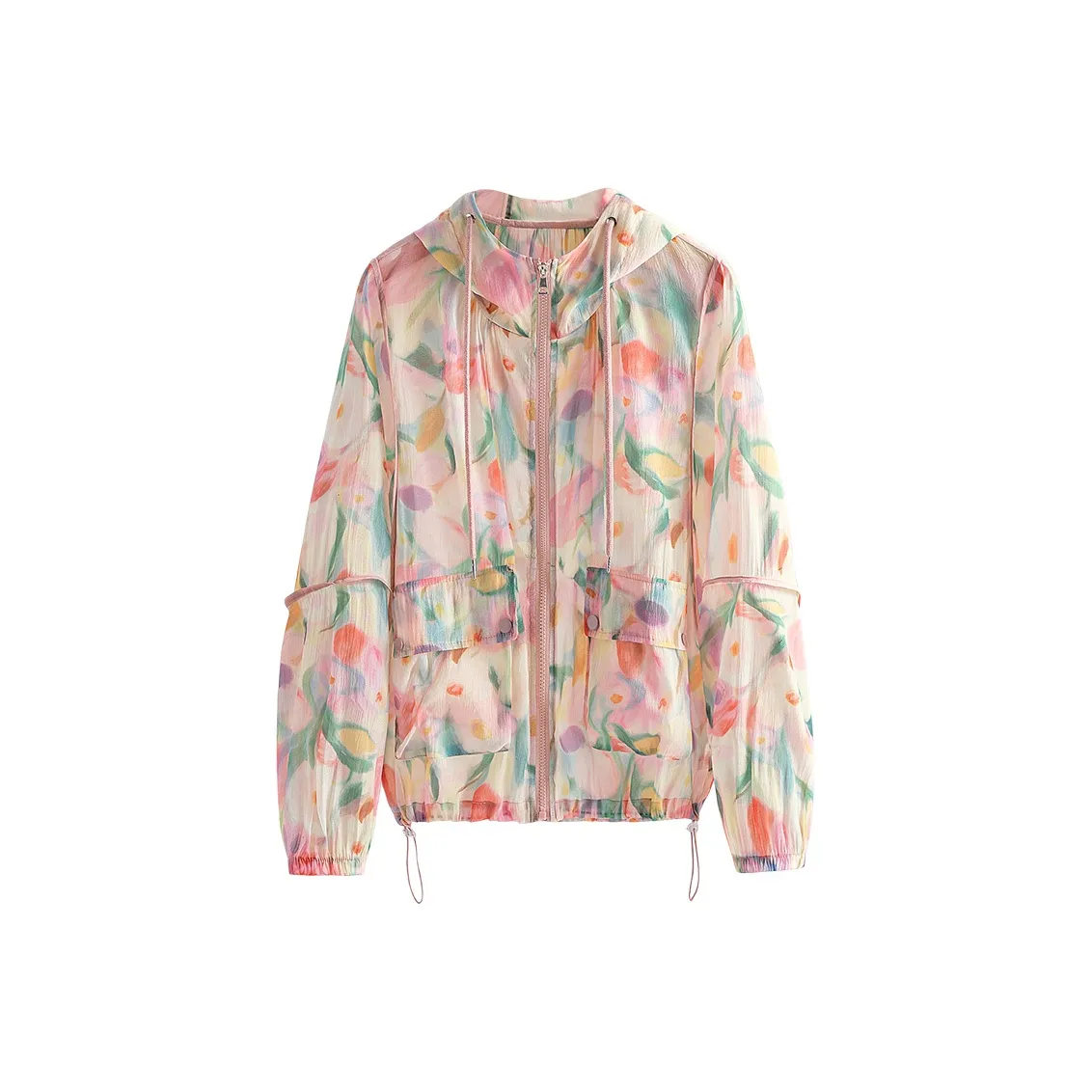 Cypress House Куртки и Пальто Женские Розовый Желтый Цветочный