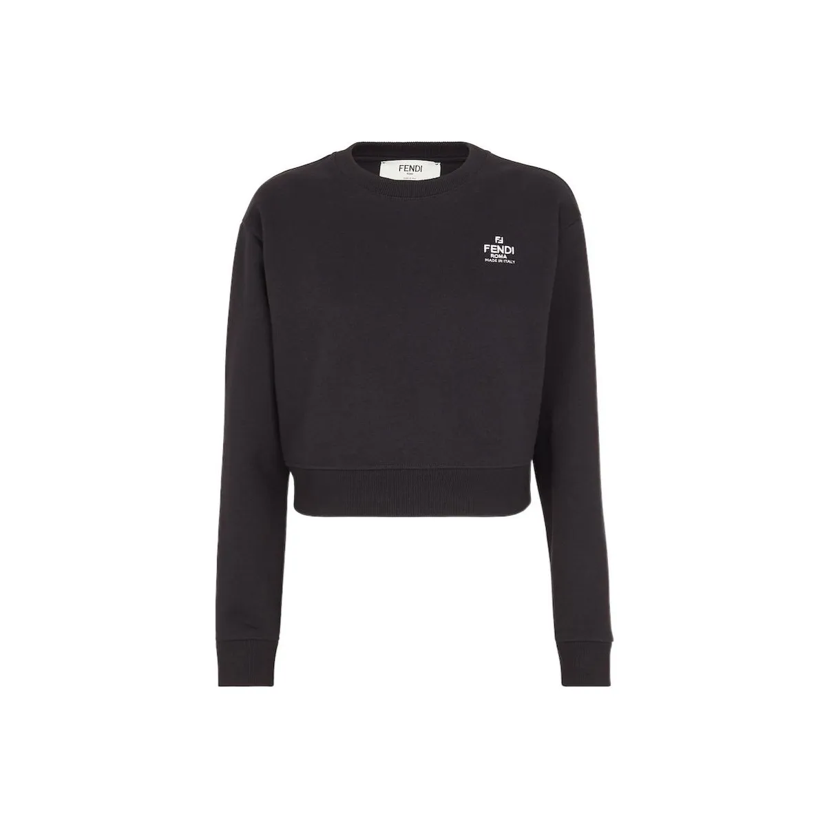 FENDI Logo Embroidered Crewneck Sweatshirt