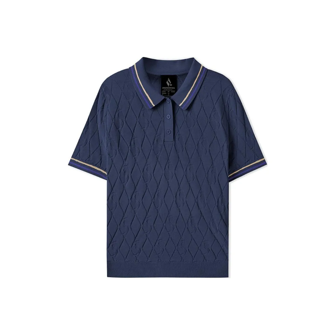 Skechers Поло Женское Средневековый Синий