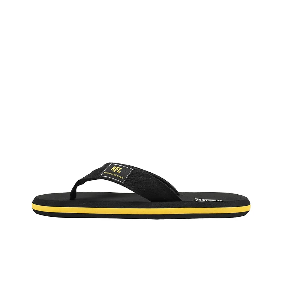 NFL Шлепанцы противоскользящие устойчивые к истиранию против запахов тихие мужские черные