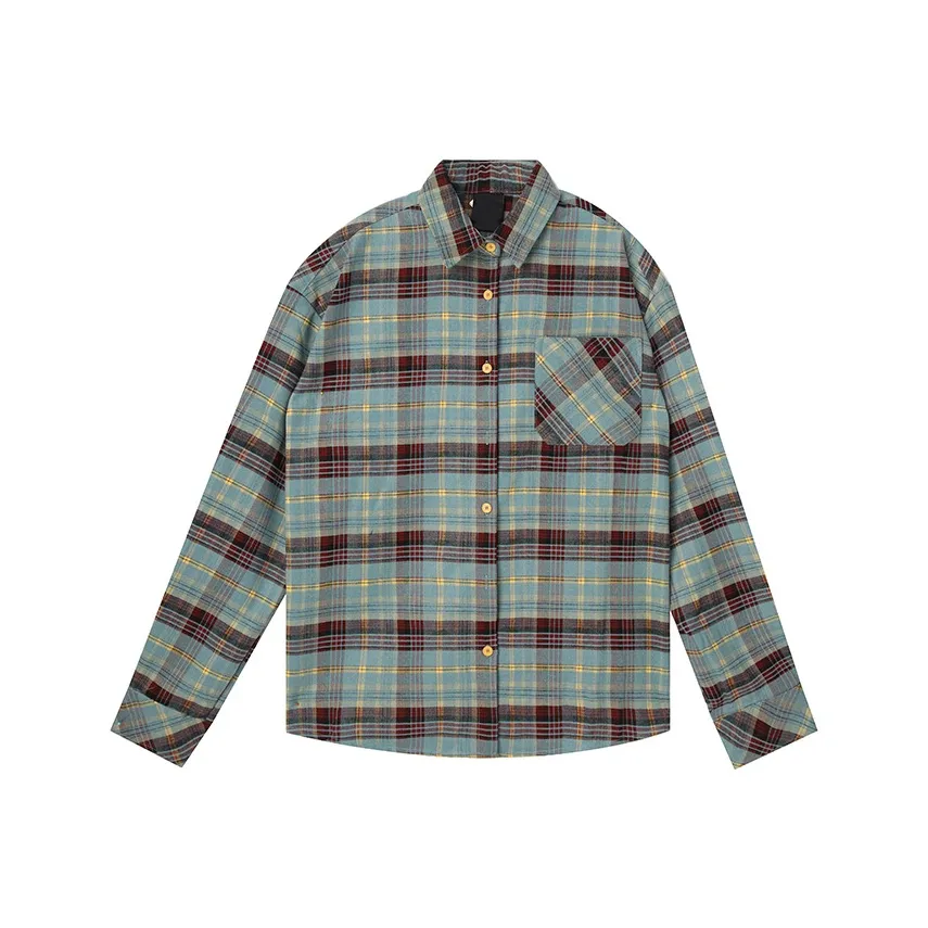 Ctbcaptainbeer Рубашка Унисекс Красная и Зеленая Клетка