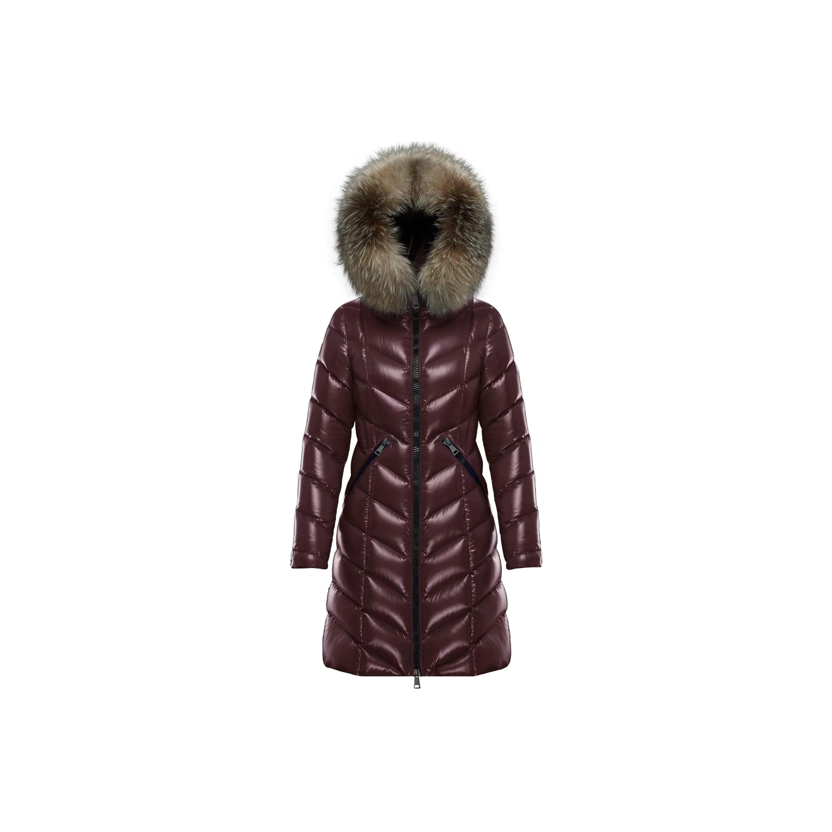 Moncler FW22 Down Jacket Women's Burgundy