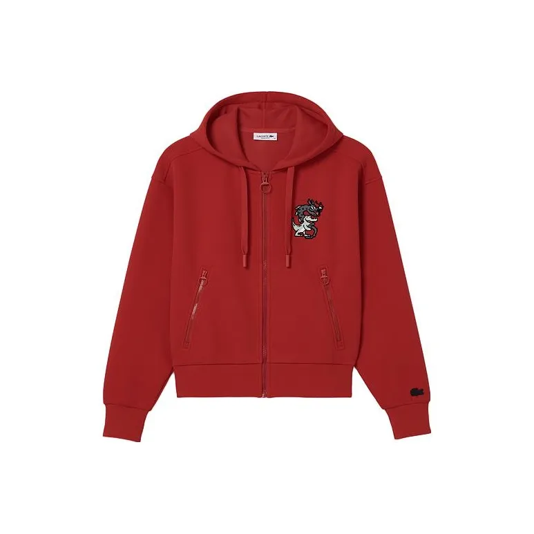 lacoste Year of the Dragon Chinese New Year Series Красный Женские Свитшоты