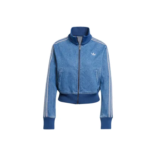 adidas originals Джинсовая Индиго Женская Куртка