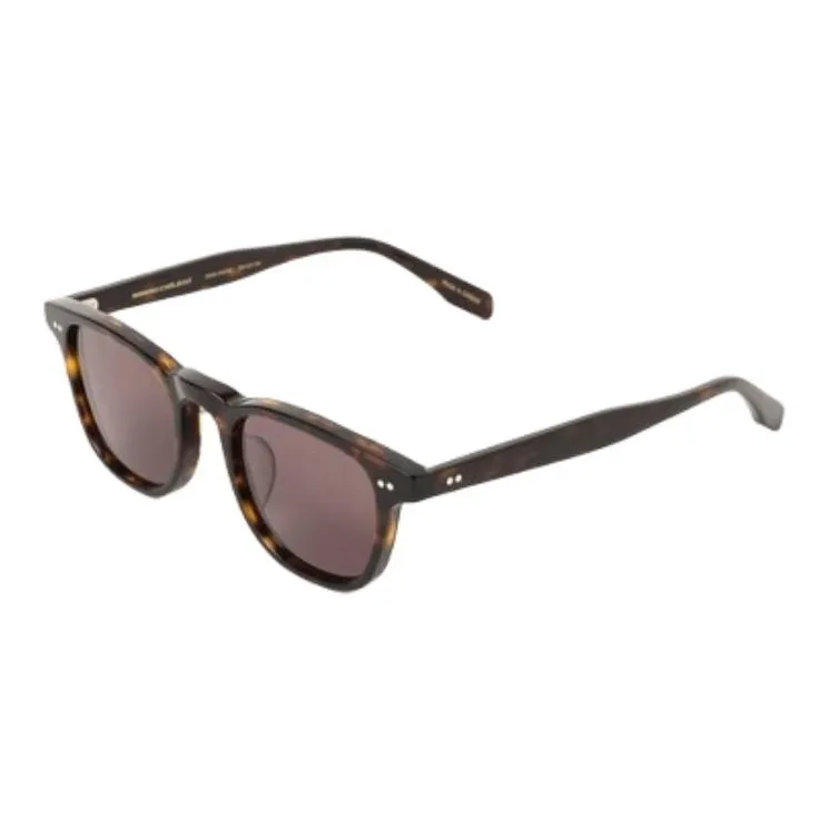 Beams Plastic Square Sunglasses Unisex Brown
