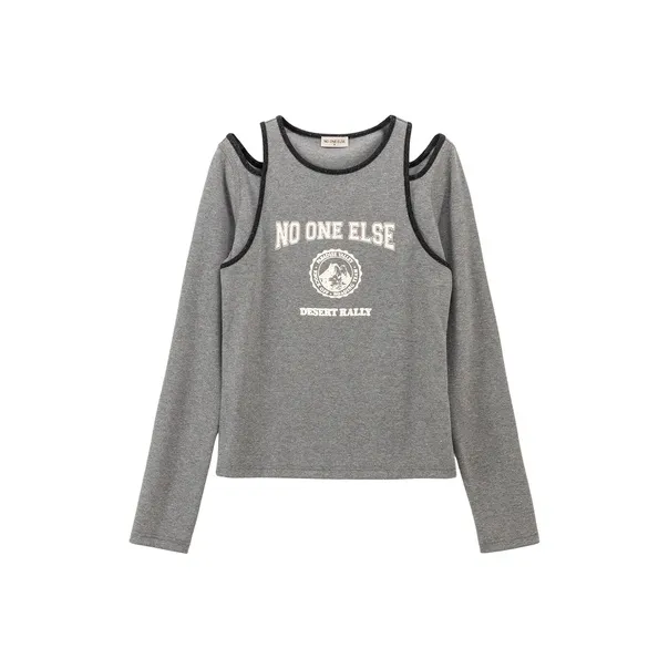 NO ONE ELSE T-Shirt Женская Темный Фотиния Серый