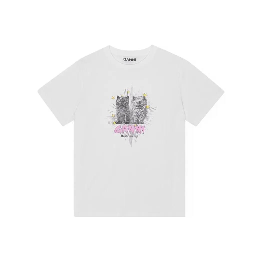 GANNI Kittens T shirt