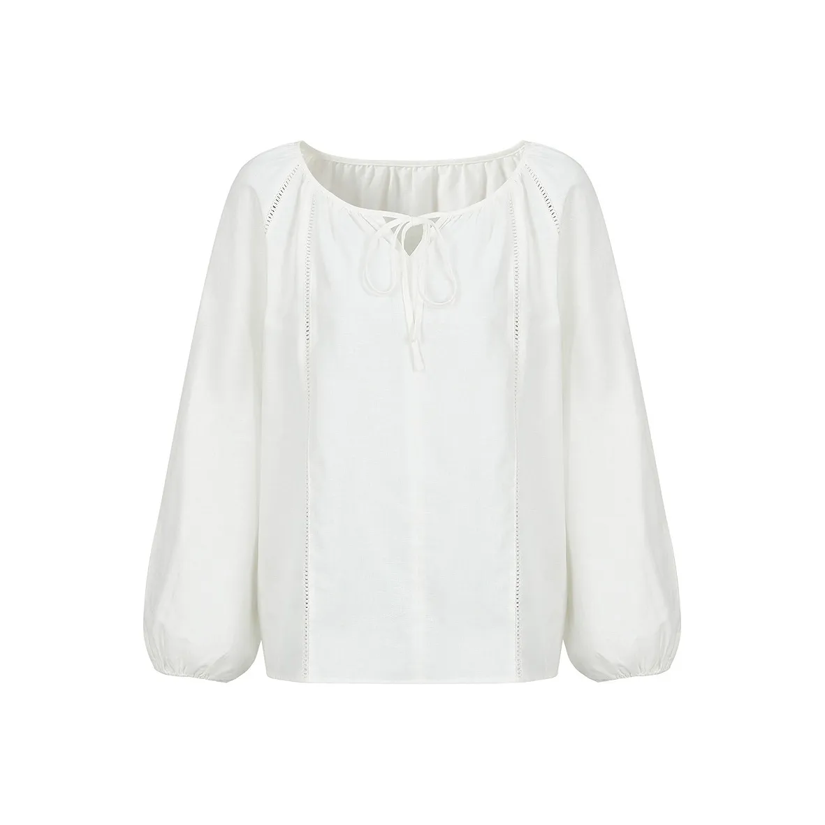 JZ. ANNAKRO Шифон Рубашка Женская Натуральный Белый