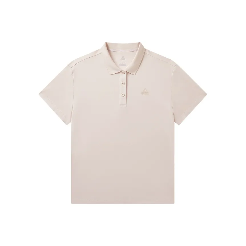 PEAK Поло Женское Жемчужно-Бежевое