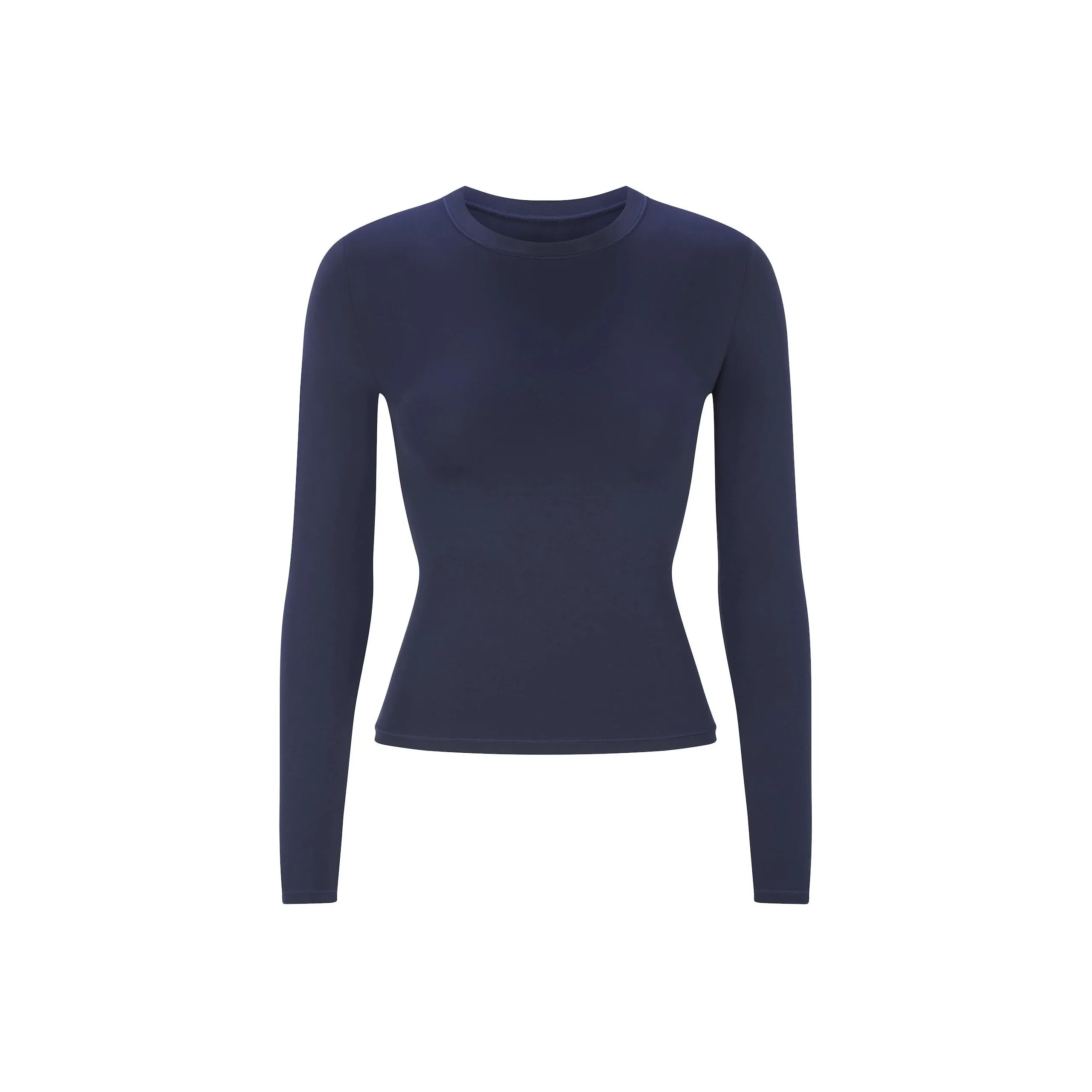 SKIMS Стандартная футболка Женская Темно-синий Морской синий