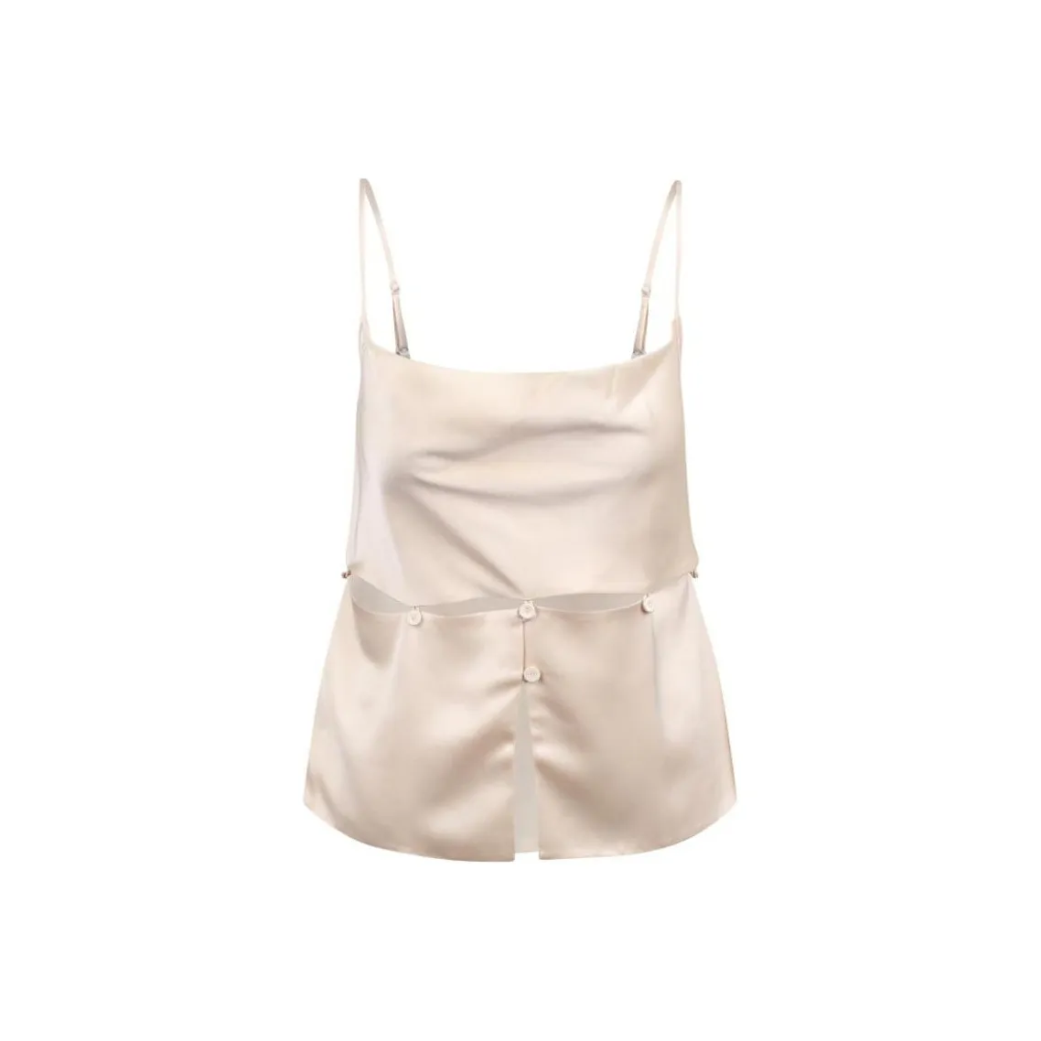 NANUSHKA Silvine Cowl Neck Satin Top
