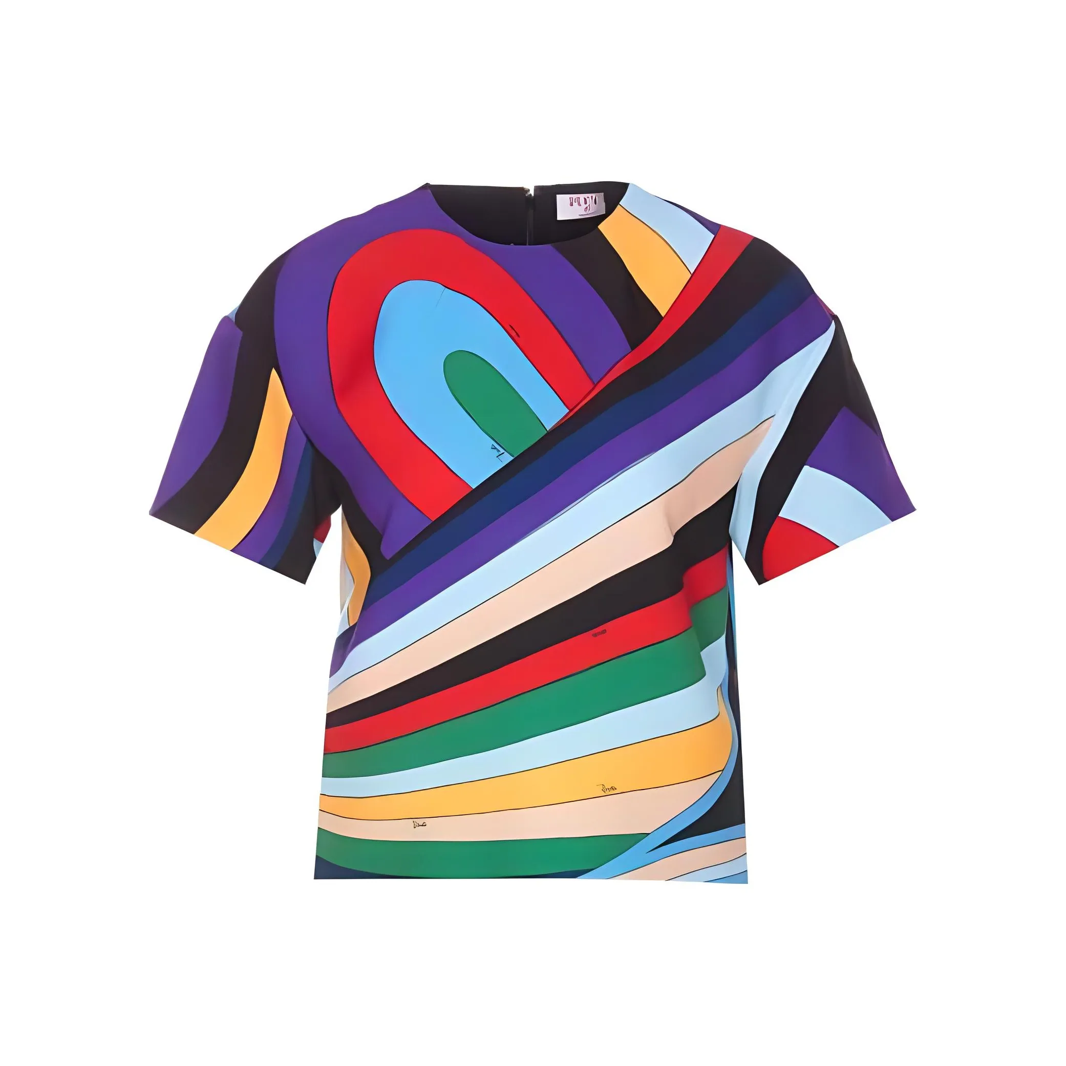 EMILIO PUCCI Iride Printed Crewneck Top
