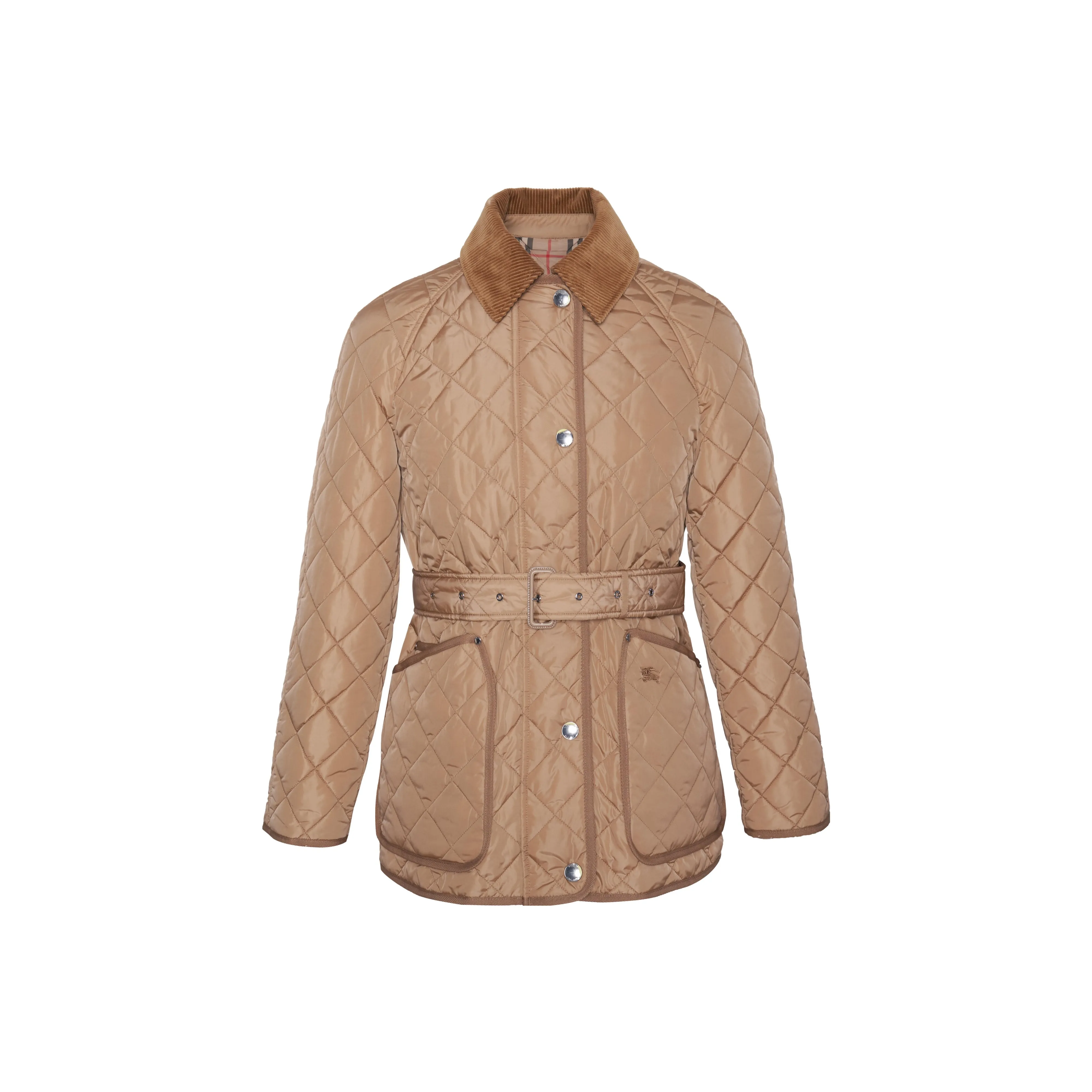 Burberry Diamond quilted Belted Jacket