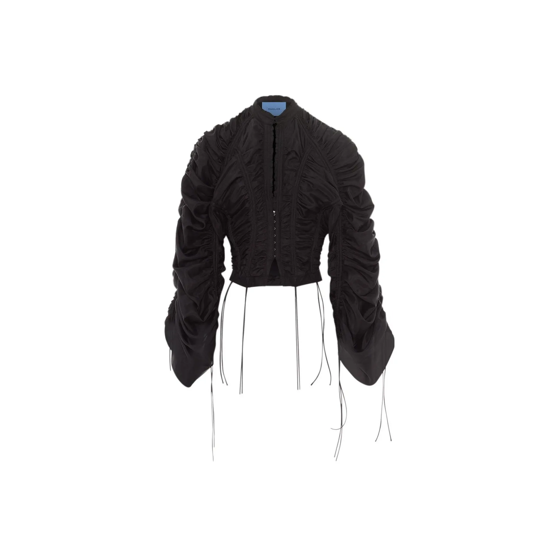 Mugler Ruched Detail Drawstring Jacket