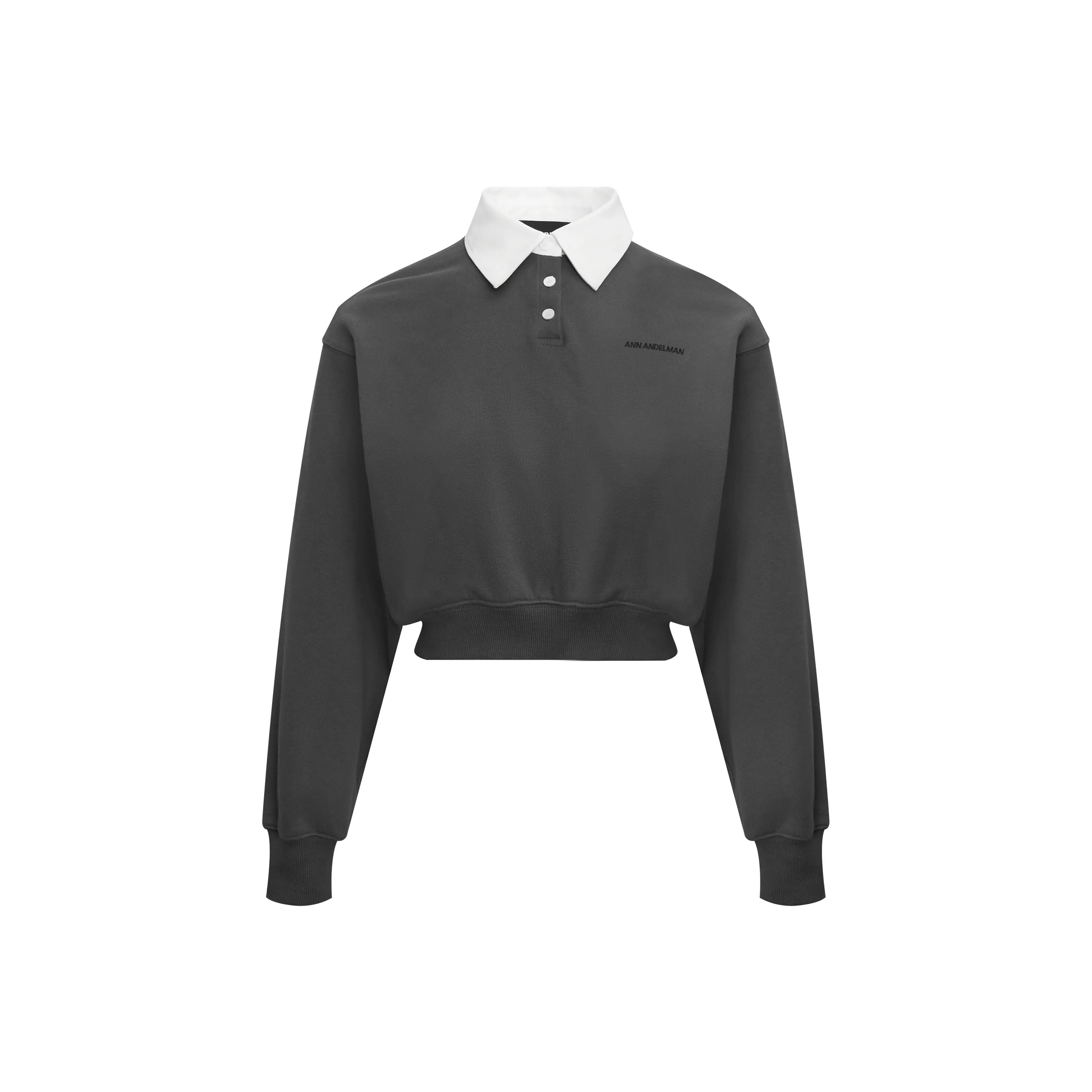 Ann Andelman Поло Женское Темно-Серое