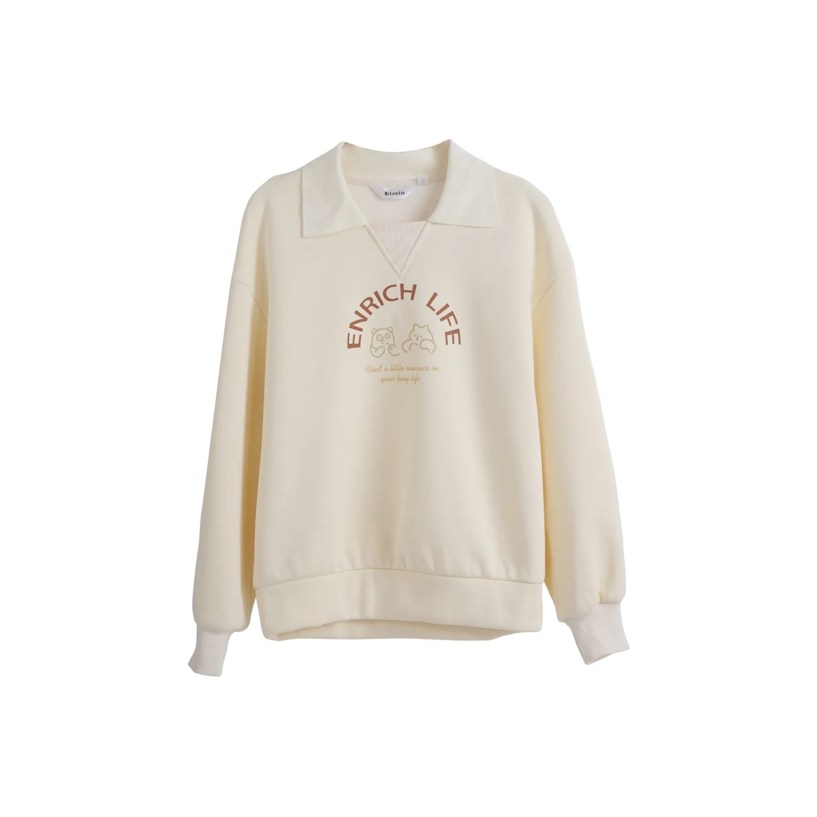 Olrain Sweatshirt Women's Cream Apricot