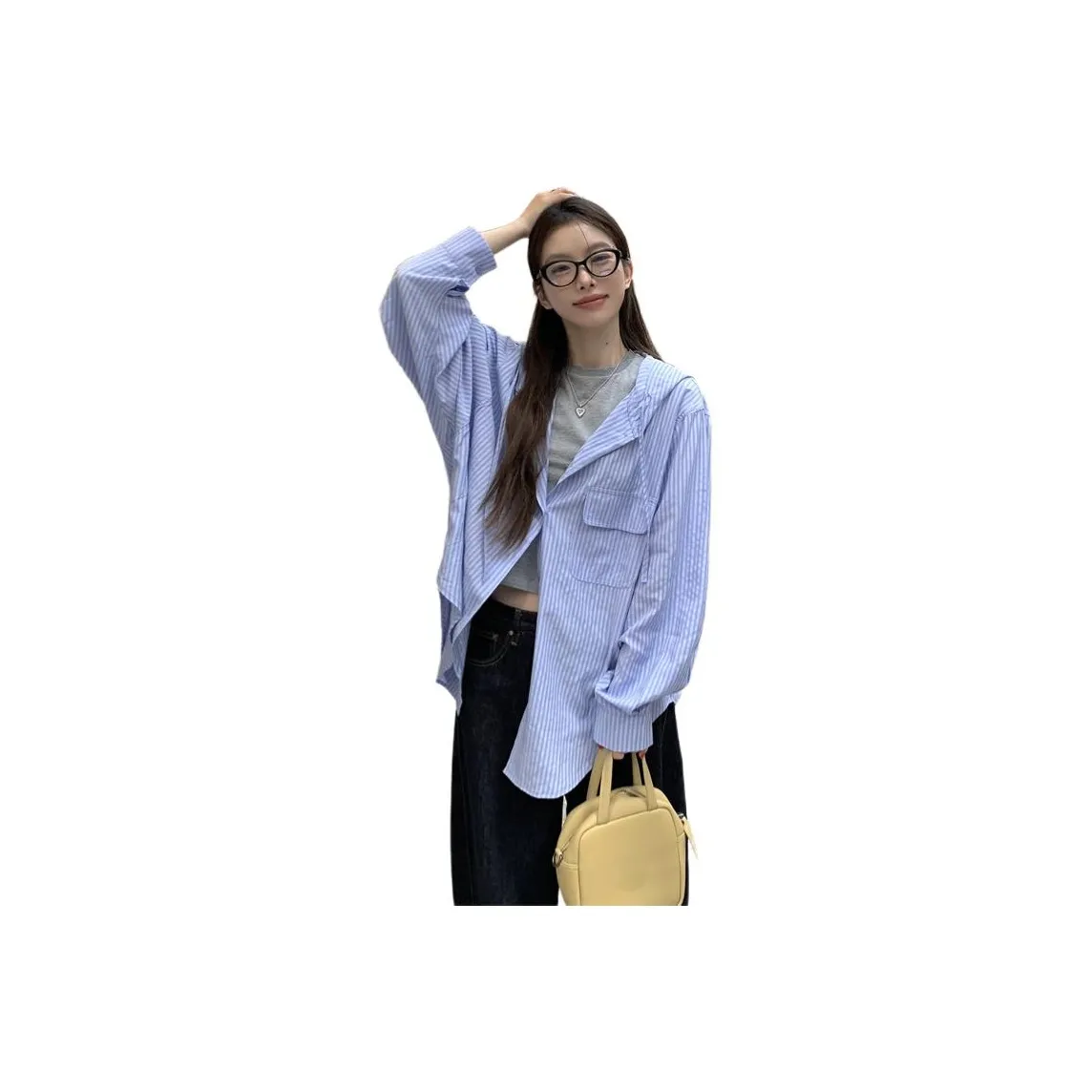 PLANE DRIFT Shirts Women's Blue Striped Shirt