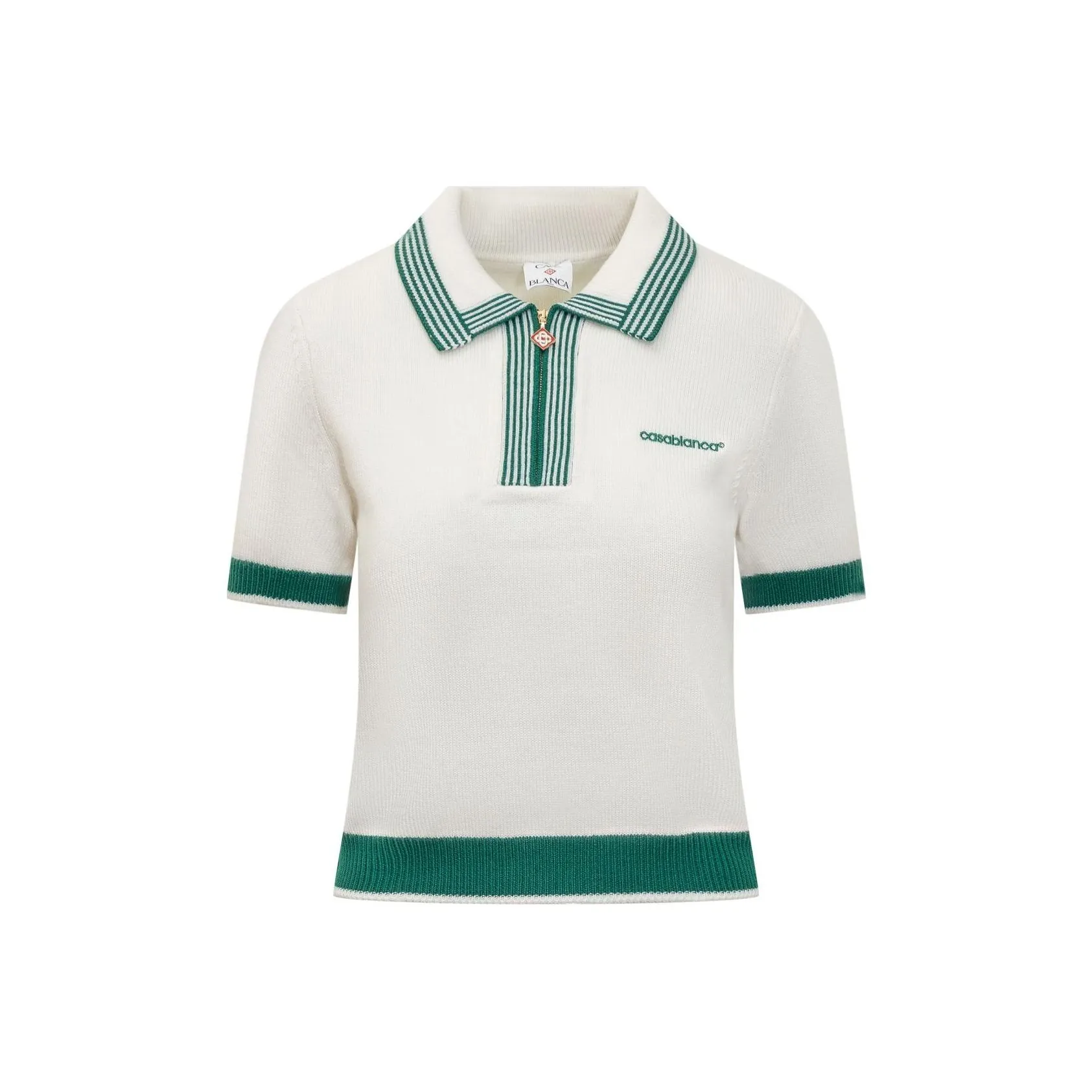 CASABLANCA Knit Tennis Polo Shirt