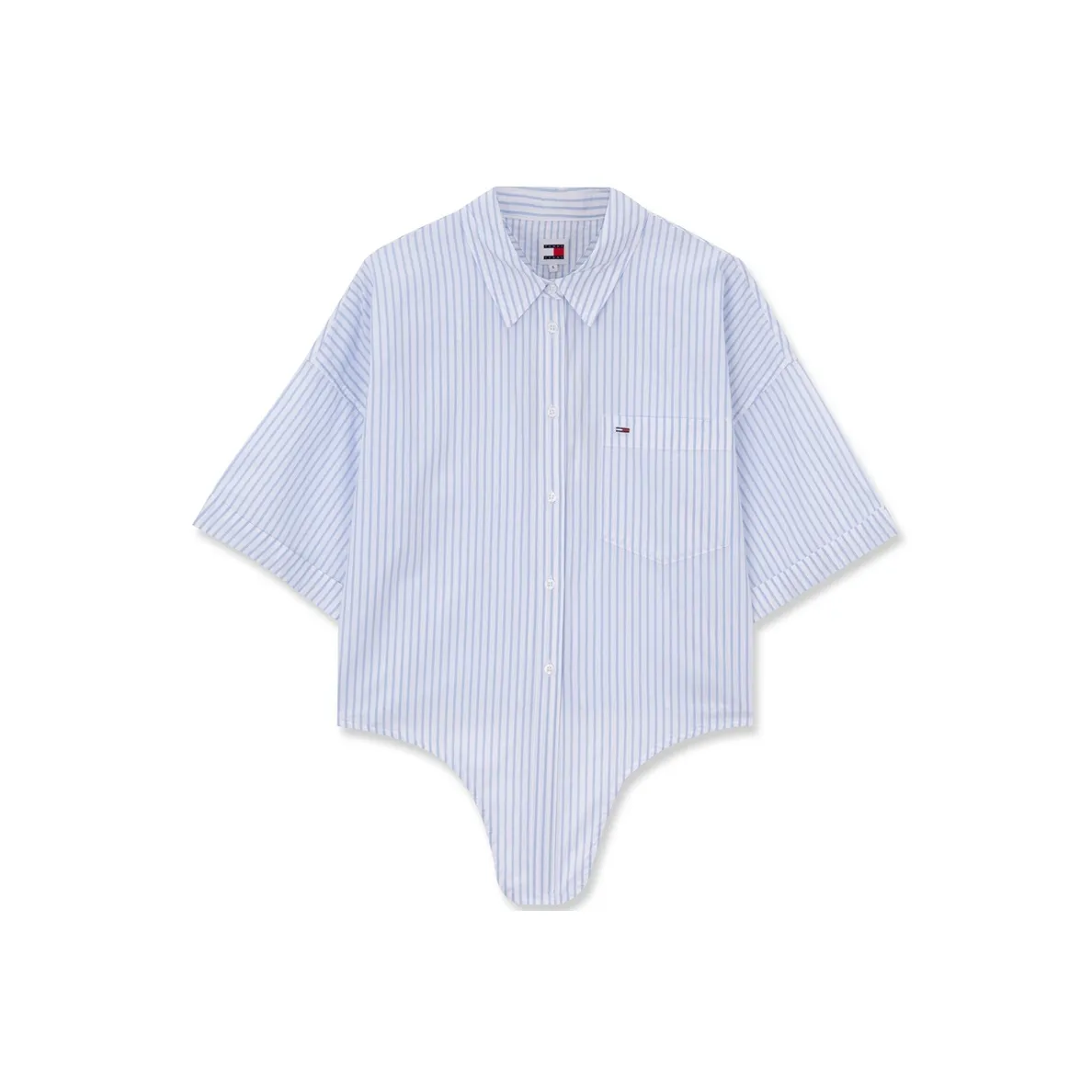 Tommy Hilfiger Shirt Women's Light Blue White