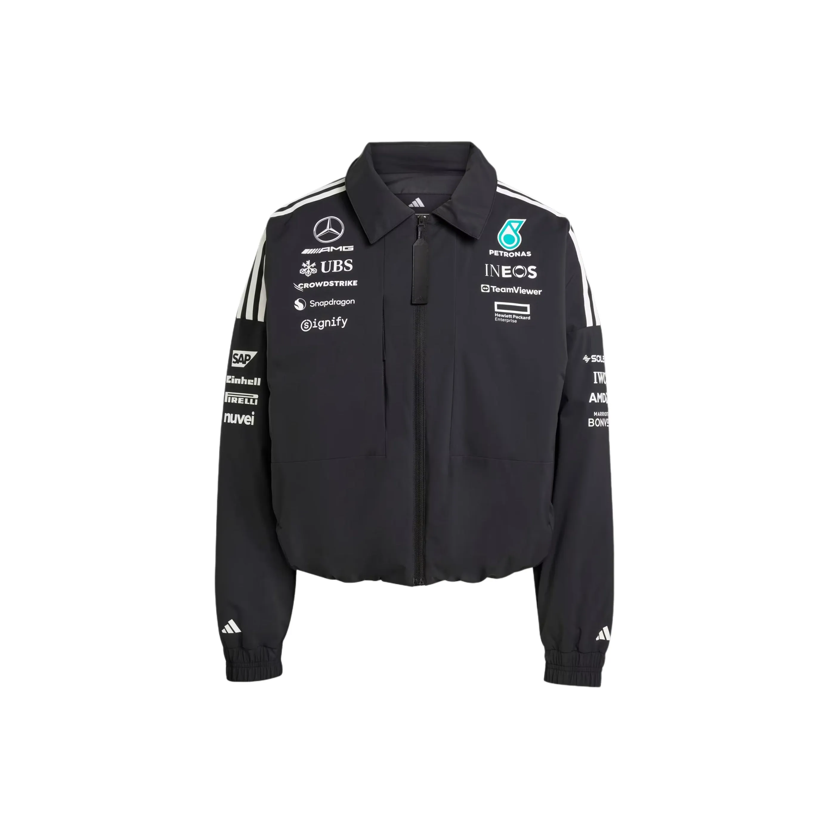 Adidas x MERCEDES AMG PETRONAS F1 TEAM SS25 Jacket Women's Black/White