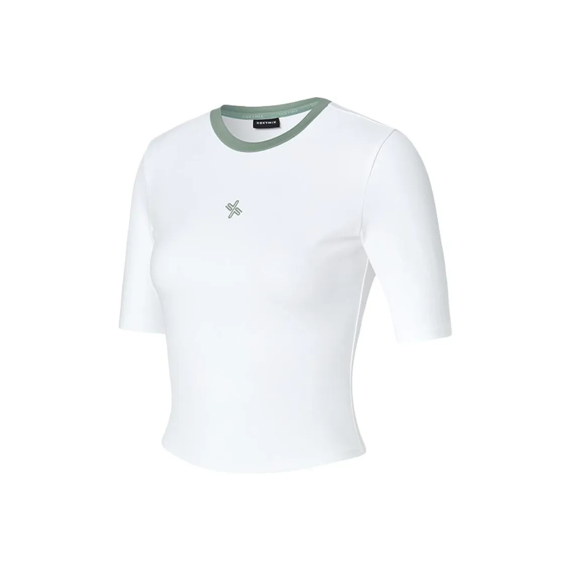 XEXYMIX Йога T-рубашка Женская цвет Слоновая кость