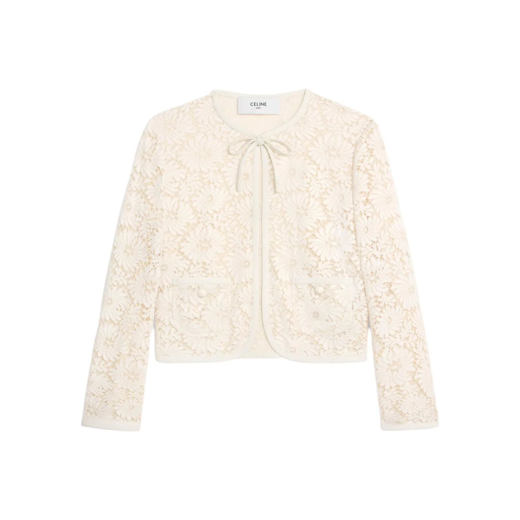 CELINE SS25 Jackets & Coats Women's Ivory White