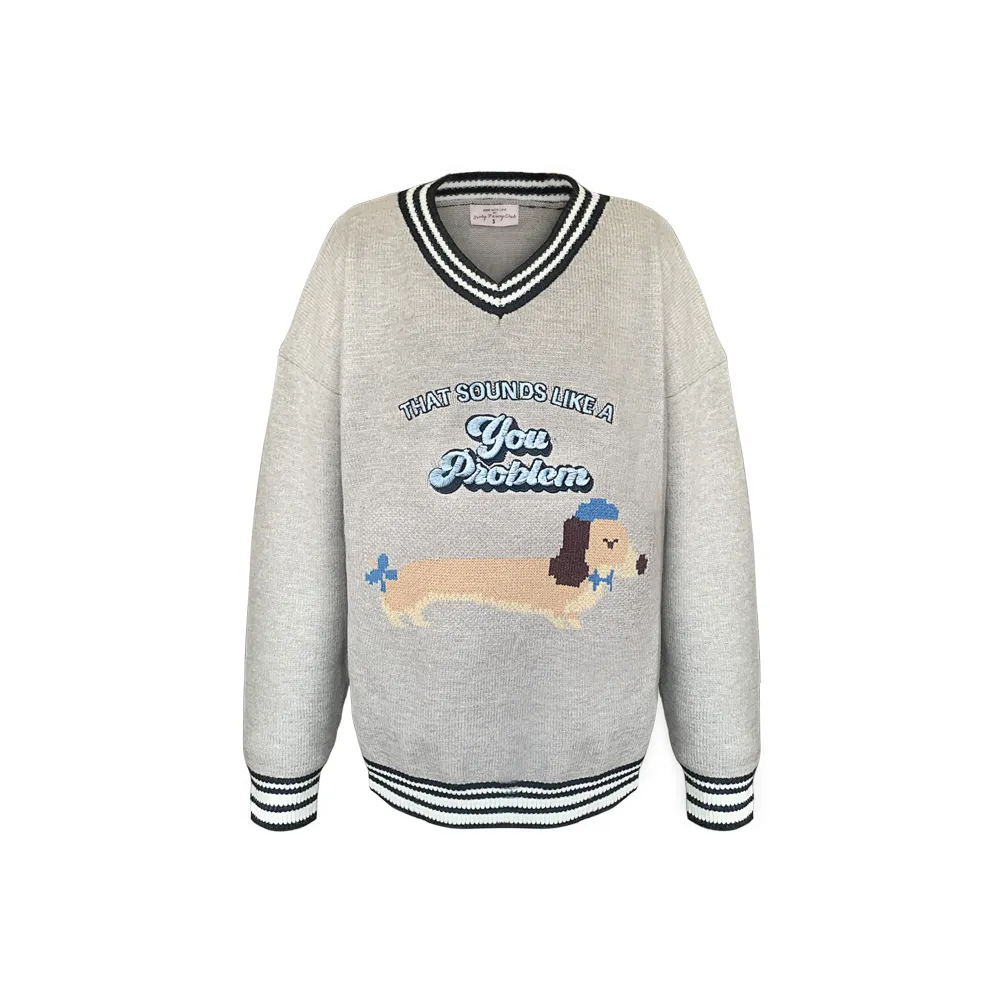 Girly Fancy Club Knitwear Women's Gray