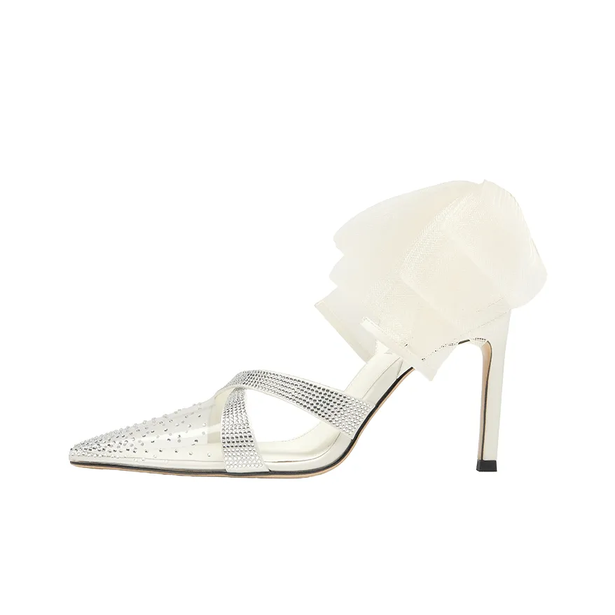 SHOESZOOO Узкий каблук Высокие каблуки Женские Звездный LIKE Парча