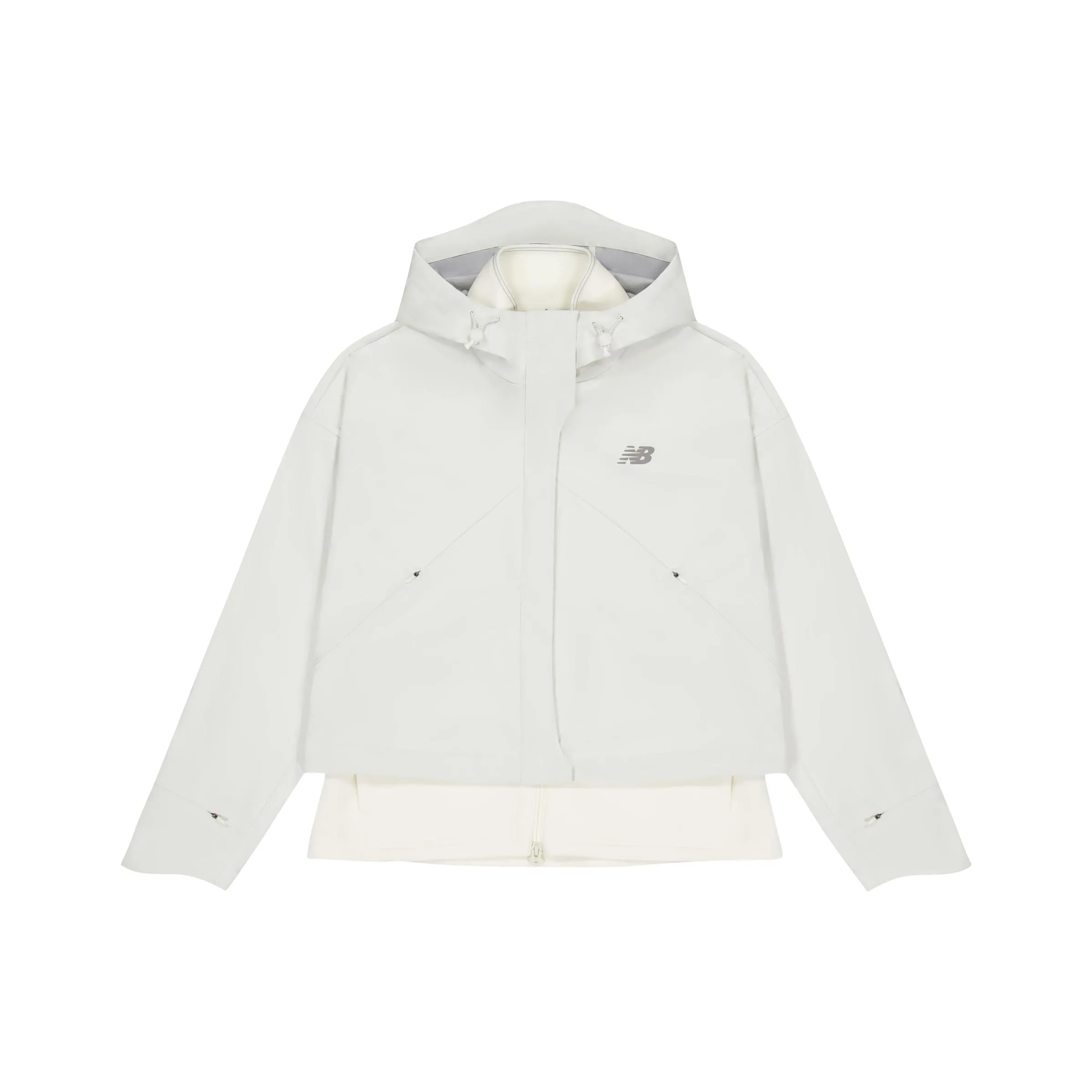 New Balance совместная куртка Женская Айвори Белый