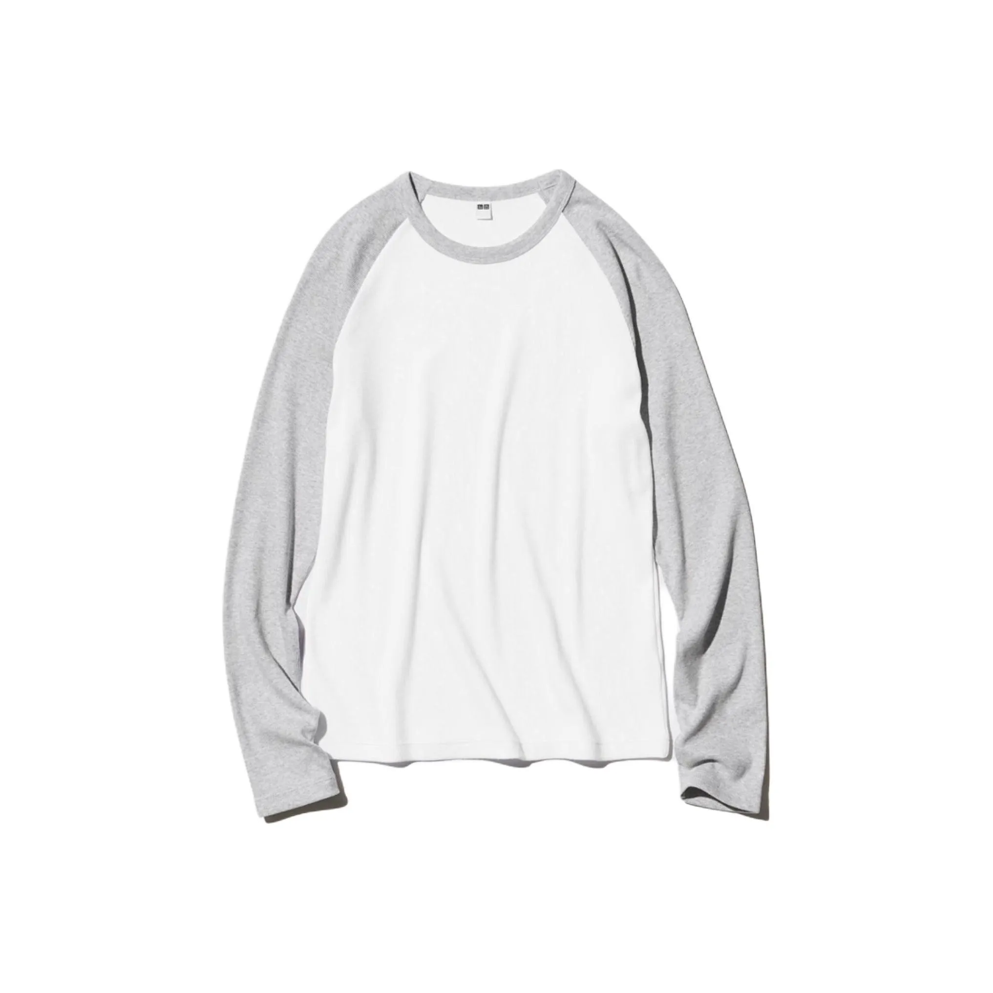 UNIQLO Реглан-рукав T-рубашка Женская Светло-серая