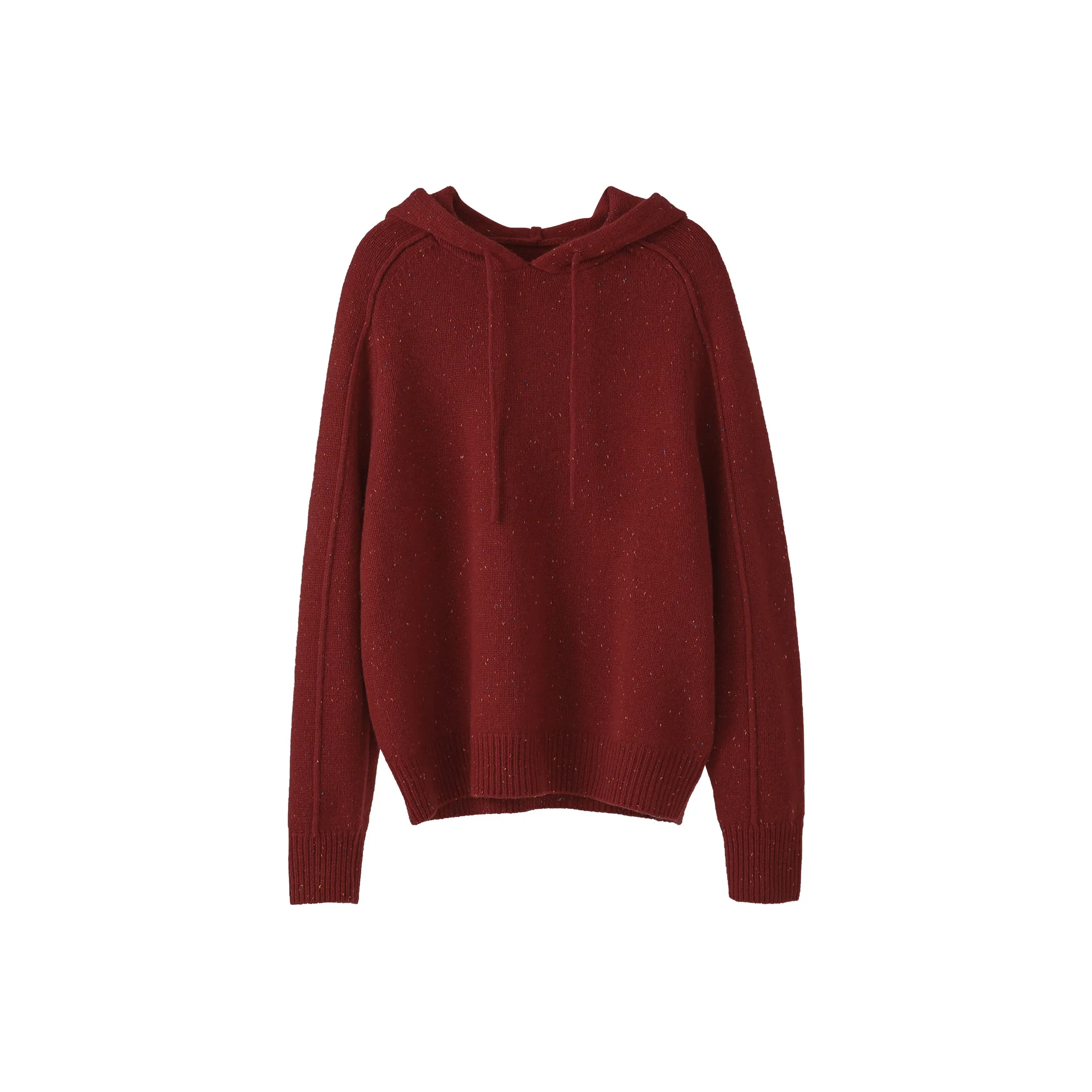 Fstudio Fall And Winter Korean Style Hooded Design Solid Color Inner Layer Wool Sweaters Women's