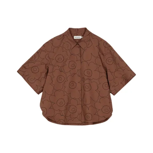 MARIMEKKO Темно-кофейные Женские Рубашки