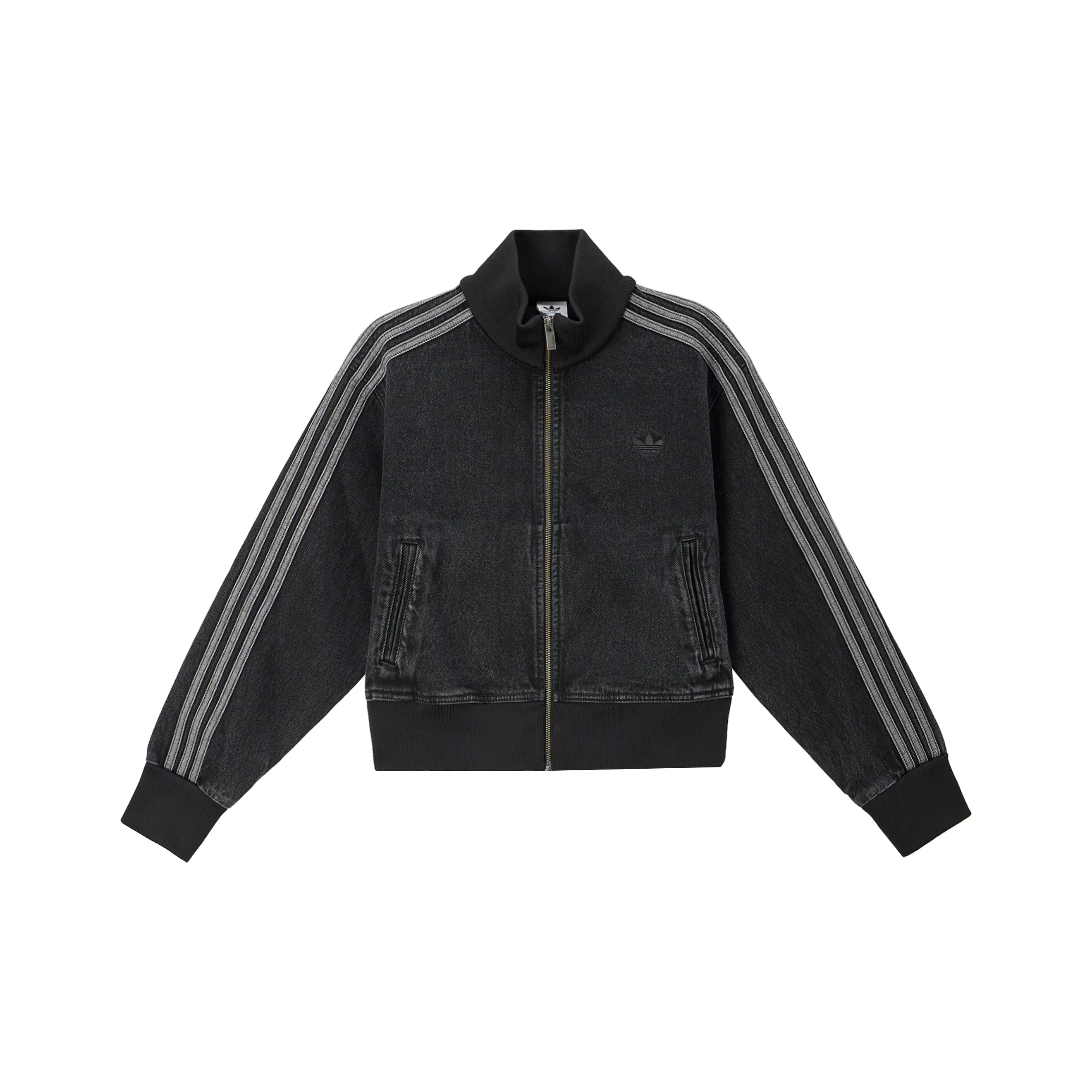 Adidas Women's Adicolor Denim Track Top True Black Denim