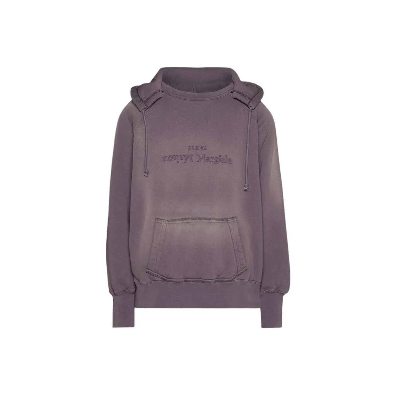 Maison Margiela Logo Detailed Drawstring Hoodie