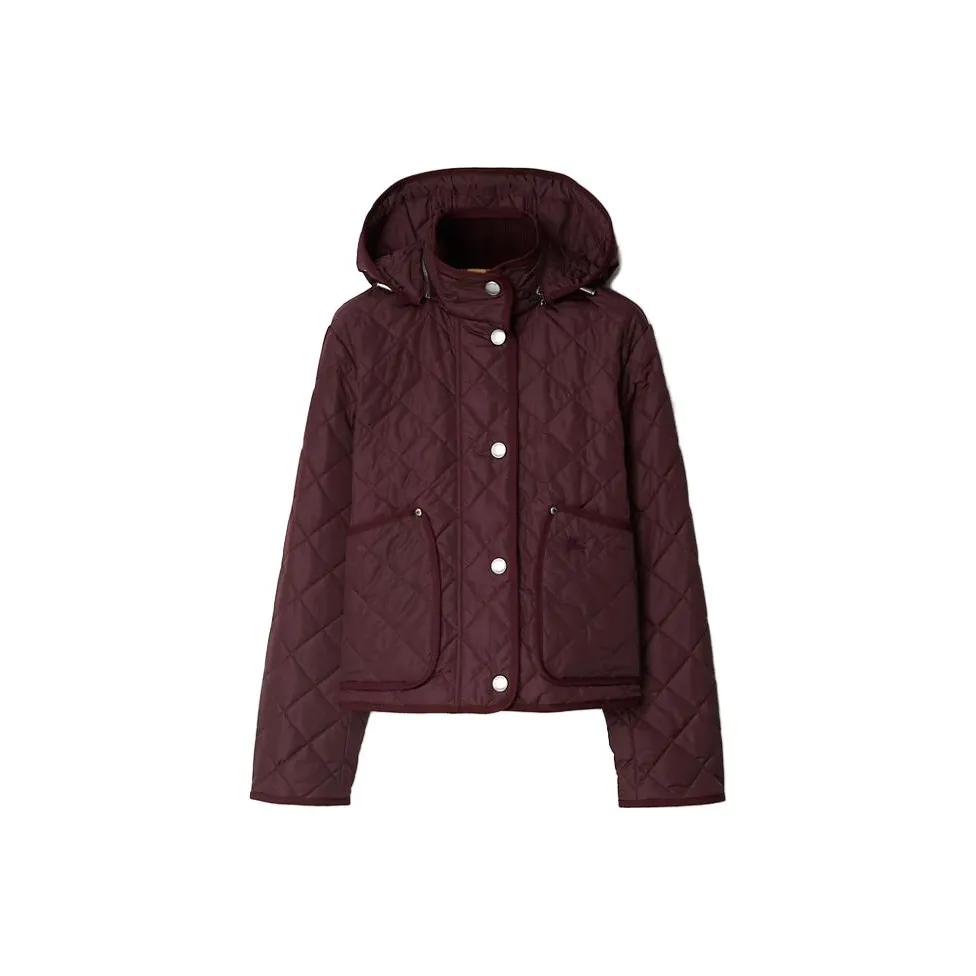 Burberry Jackets Coats Women's Dark Purple Red