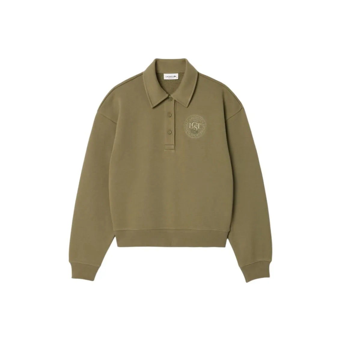 LACOSTE Polo Shirt Women's Khaki Green