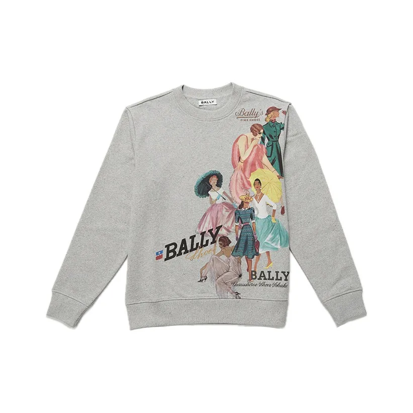 BALLY FW24 Толстовка Женская Серого цвета