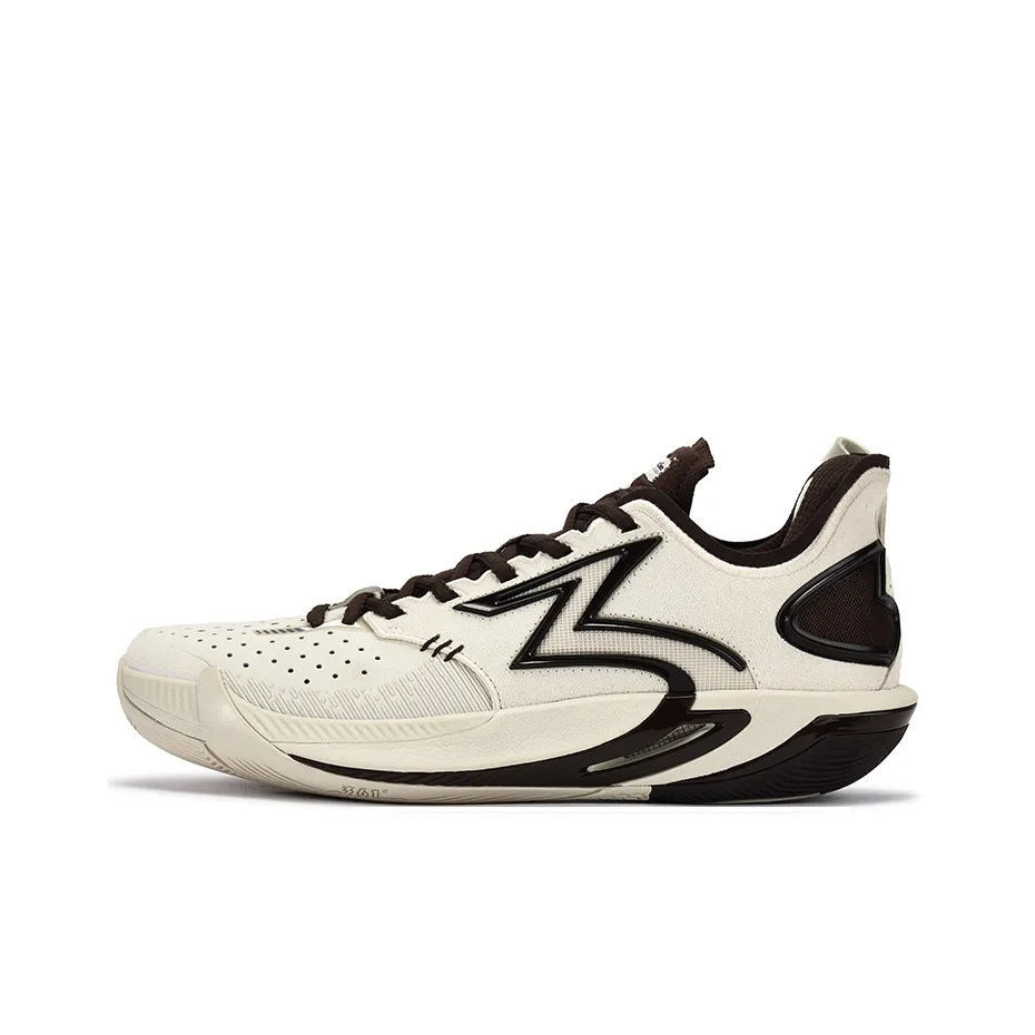 361° BIG3 6,0 Pro Амортизирующие Дышащие Противоскользящие Баскетбольные кроссовки Mid Unisex Овсяного молока