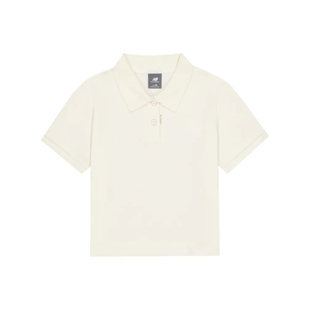 New Balance совместное брендирование Поло Женское Слоновая кость