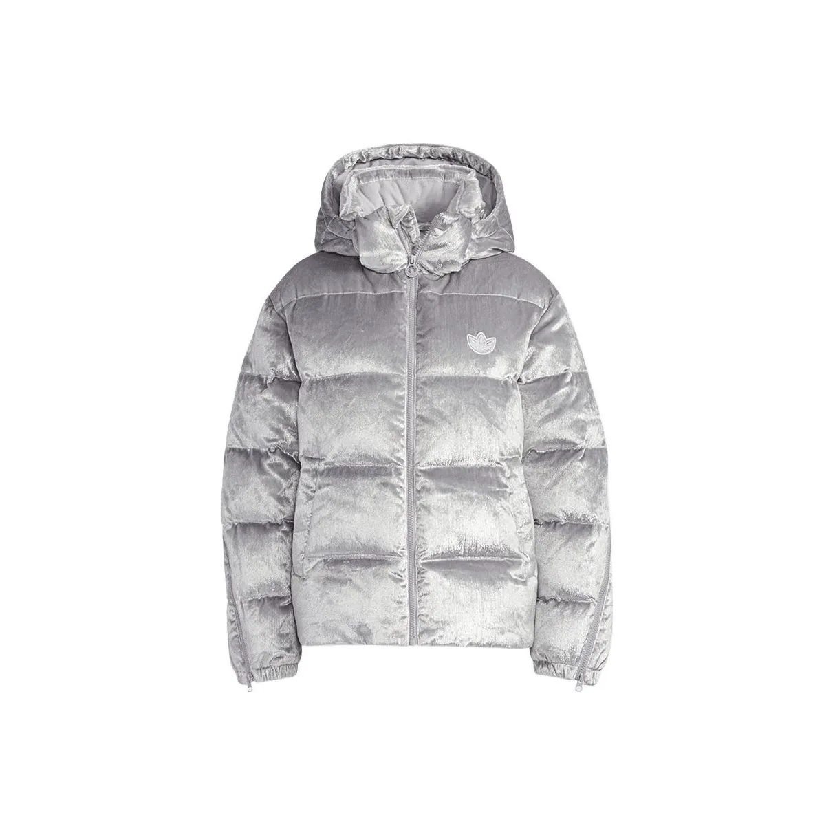 Adidas Originals Clover Series Пуховик Женская Серебряная