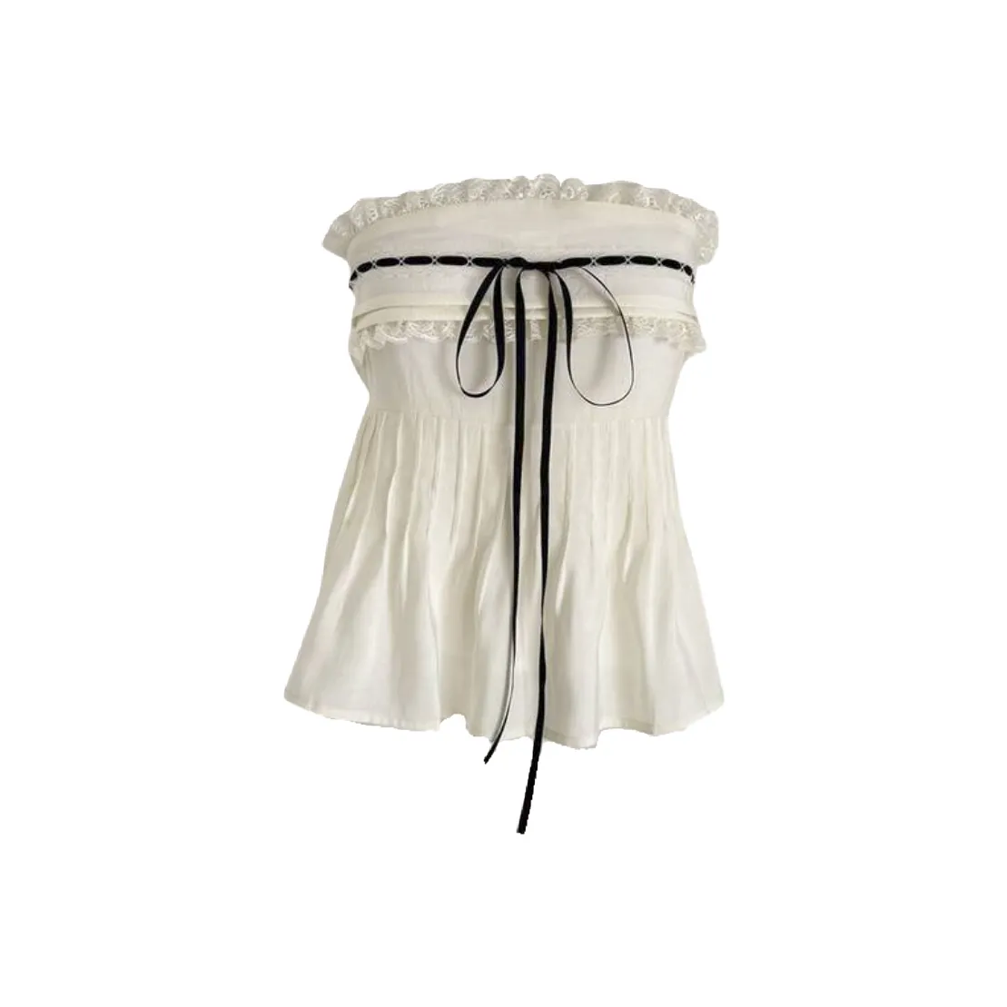 AURORA MUSE Без бретелей Топ Женский Белый