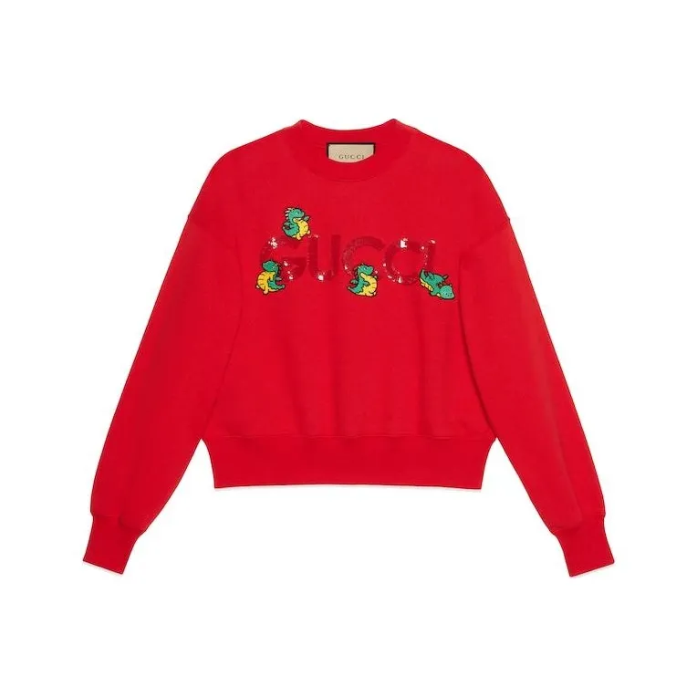 GUCCI Chinese New Year SS24 Толстовка Женская Красная