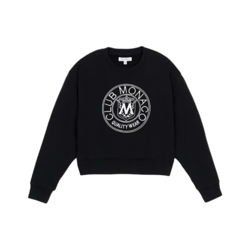 CLUB MONACO Черный Женские Свитшоты